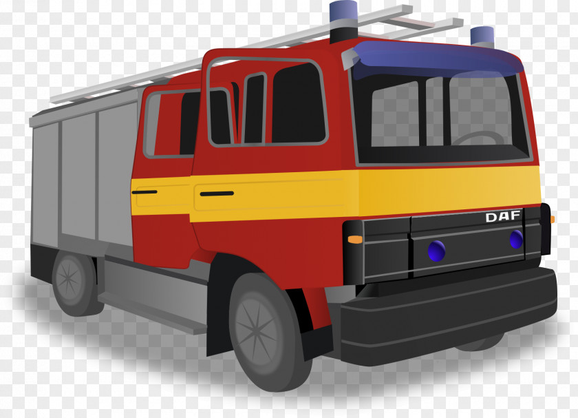 Truck Fire Engine Firefighter Clip Art PNG