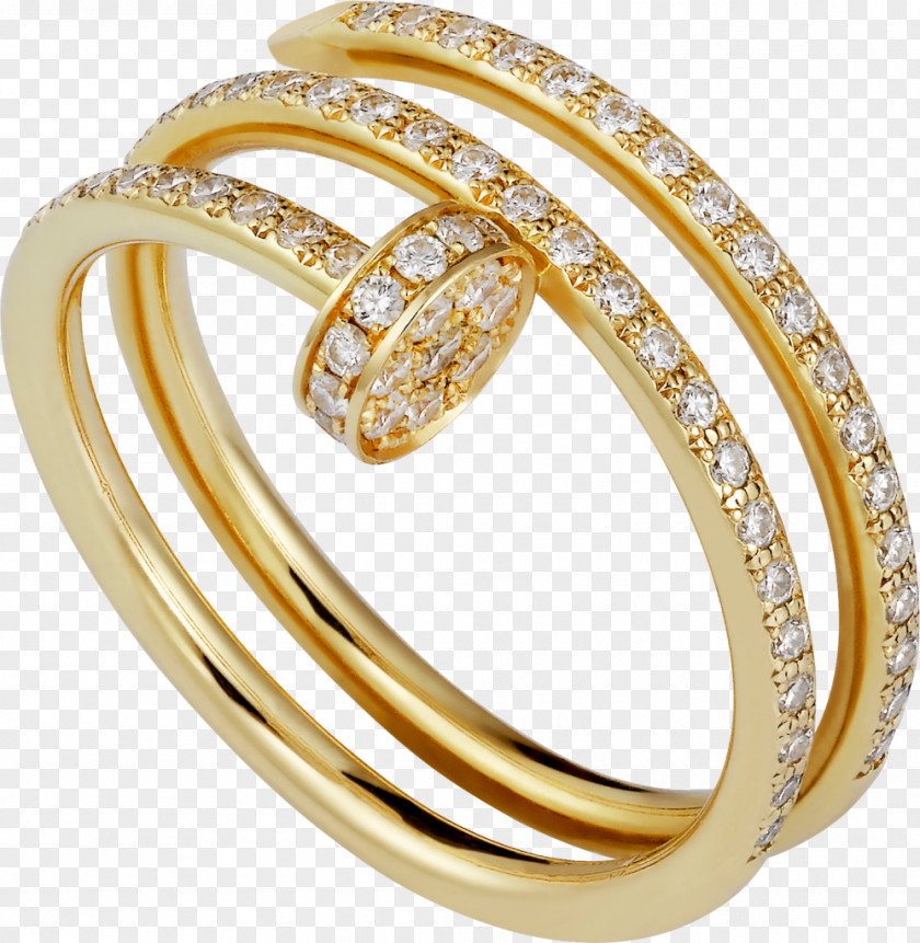 Yellow Diamond Cartier Jewellery Wedding Ring Gold PNG