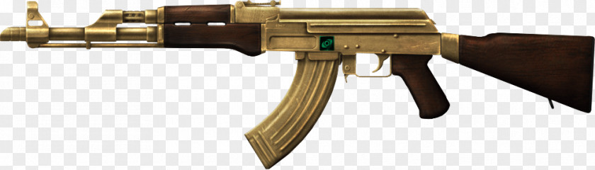 AK-47 Gold Plating Firearm Assault Rifle PNG plating rifle, ak 47 clipart PNG