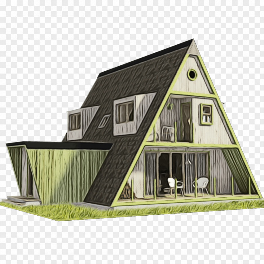 Hut Drawing Real Estate Background PNG