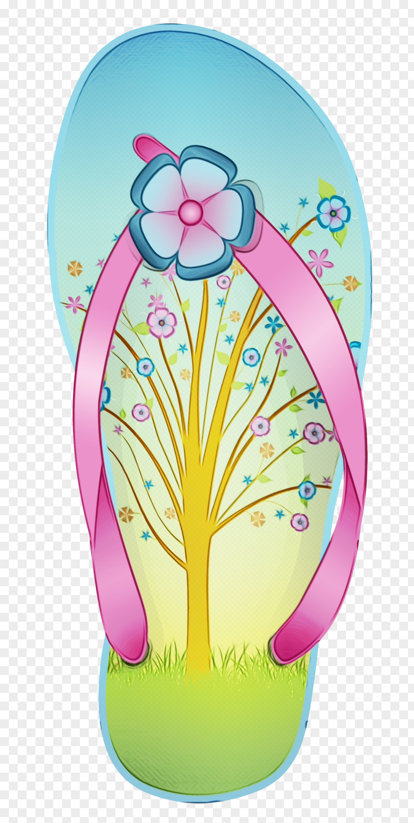 Wildflower Surfing Equipment Easter Egg Background PNG