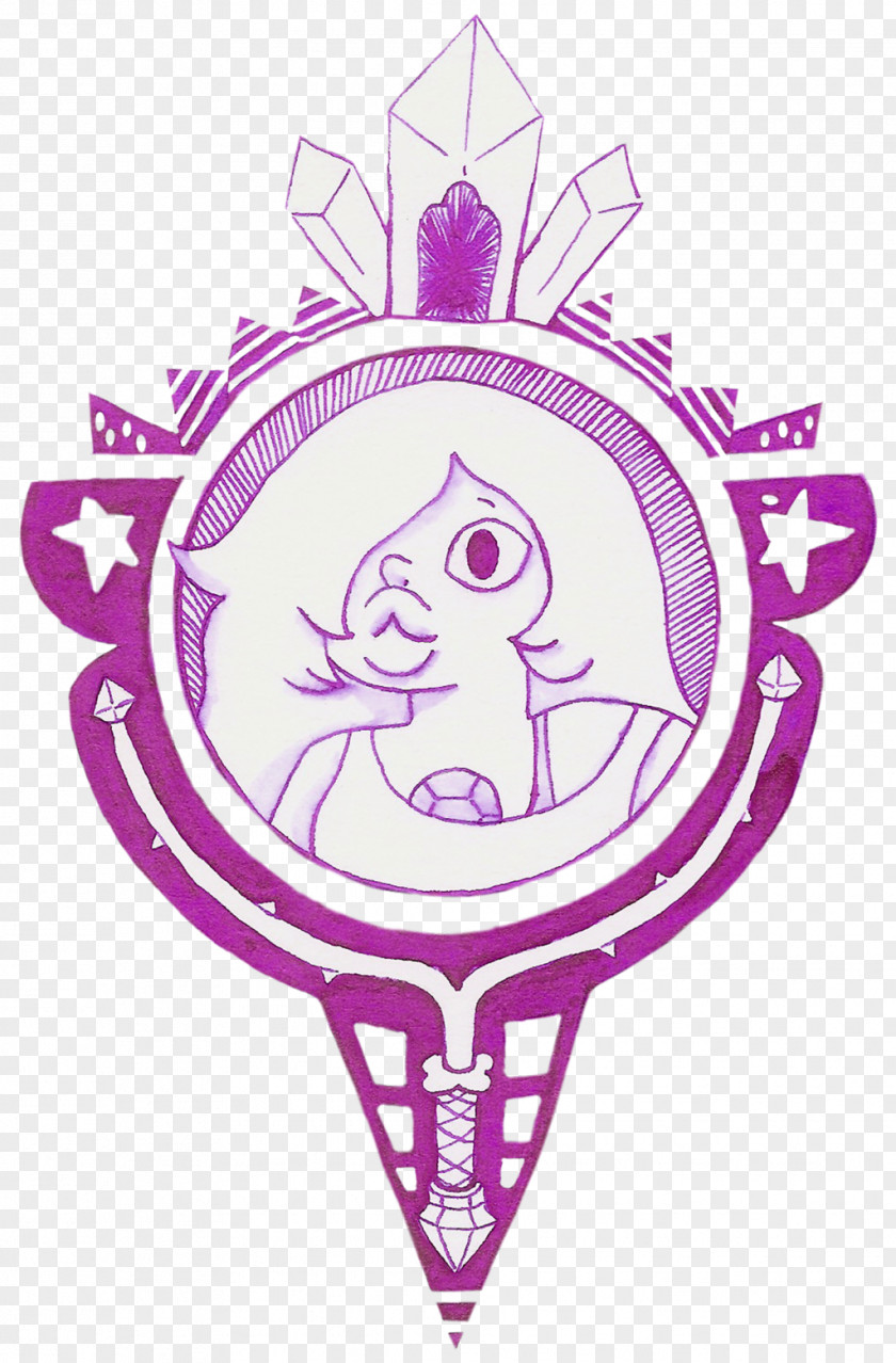 Amethyst Steven Universe Symbol Gemstone Crystal PNG