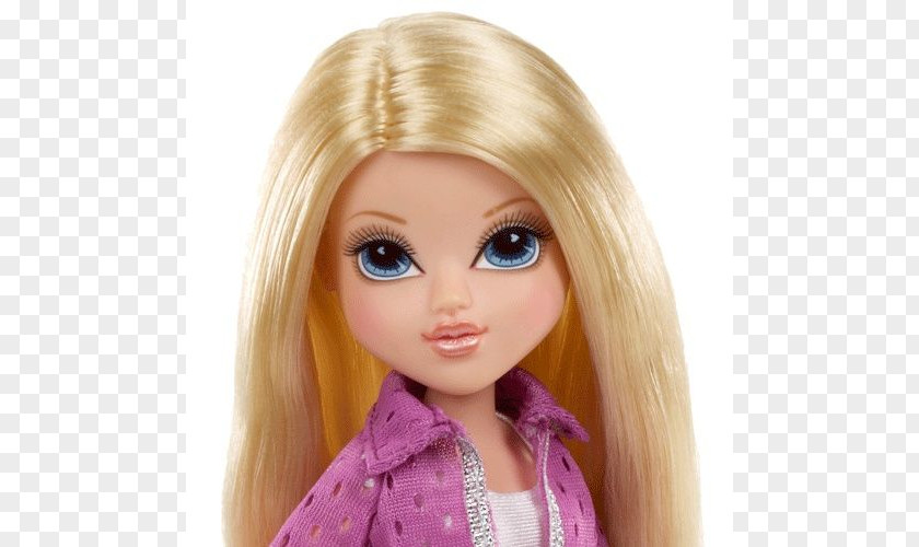 Barbie Blond Moxie Girlz Doll Brown Hair PNG