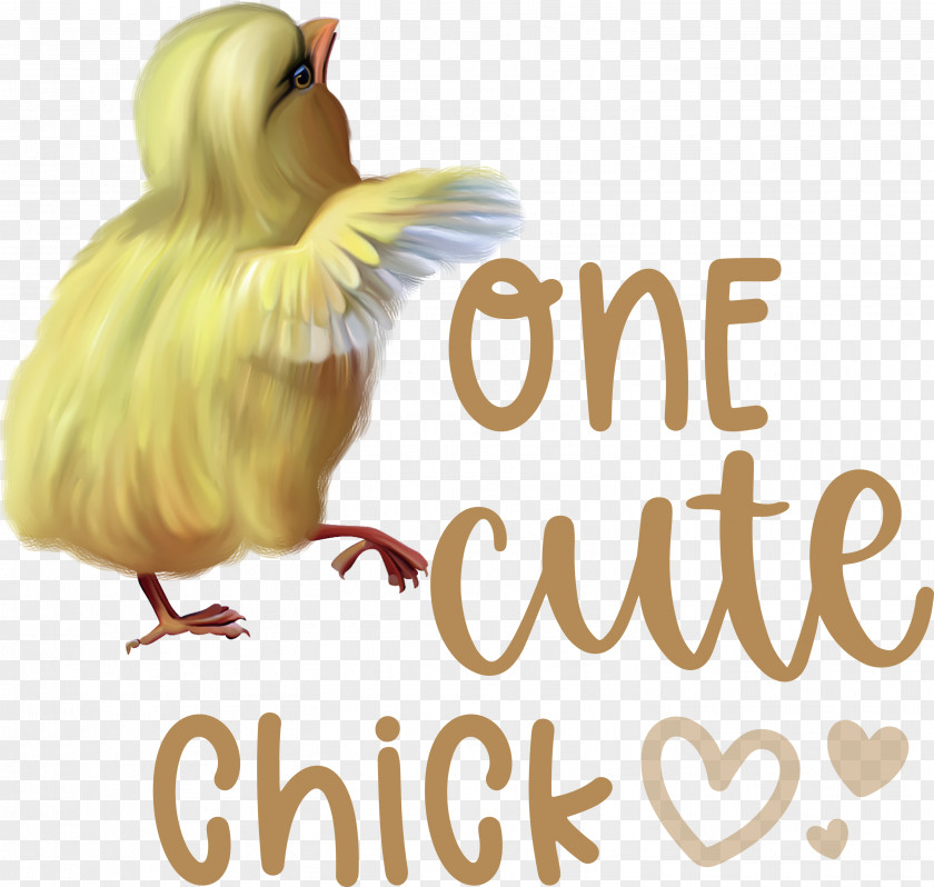 One Cute Chick Easter Day Happy PNG