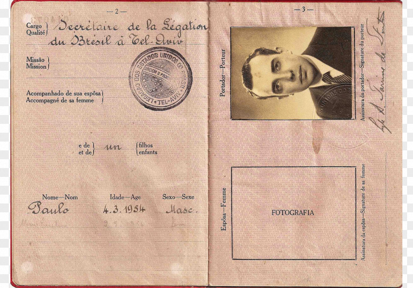 Passport Identity Document Diplomat Israel PNG
