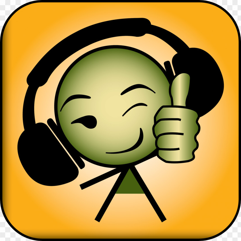 Smiley Headphones Human Behavior Line Clip Art PNG