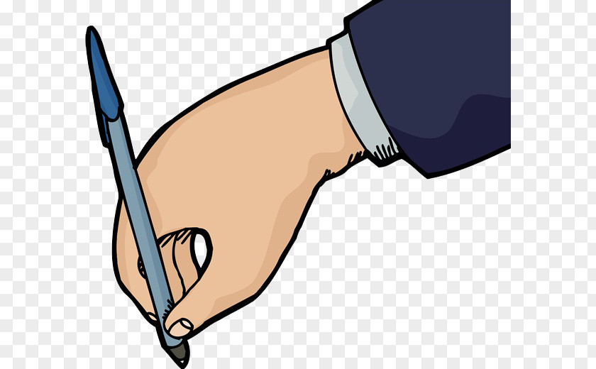 An Animation Hand Holding A Pen Stock Photography Illustration PNG