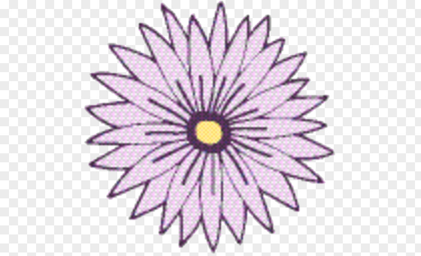 Daisy Family Pink Flower Cartoon PNG