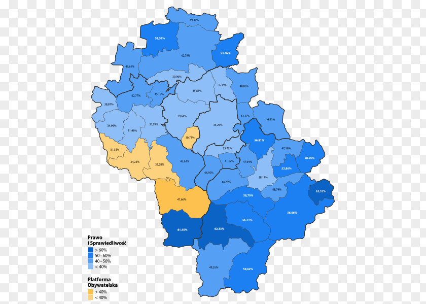 Map Bielsko County Sejm City With Powiat Rights PNG