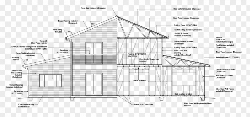 Design Floor Plan Pitched Roof Architecture PNG