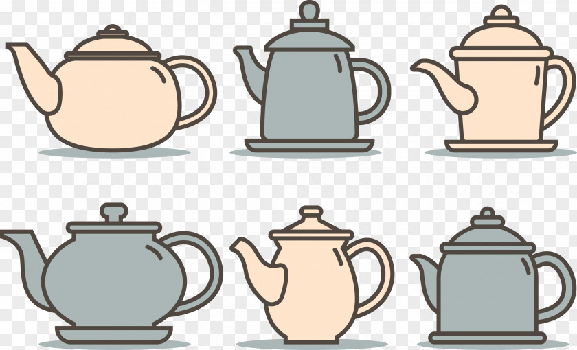 Teapot Coffee Tea Cup Cafe PNG