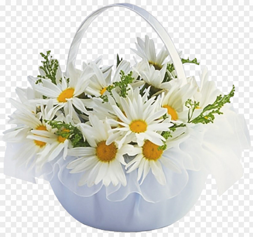 Basket With Daisies Transparent Clipart Flower Clip Art PNG