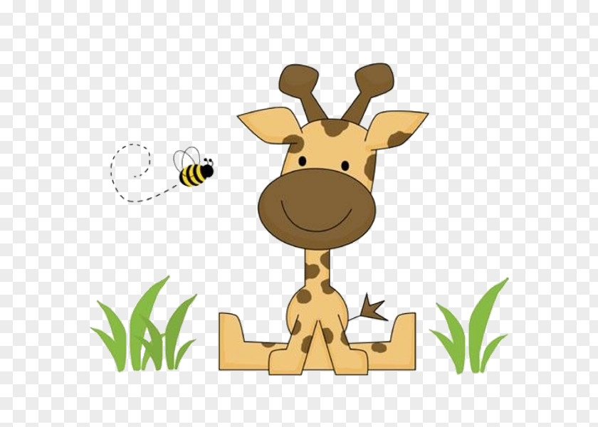 Cartoon Giraffe Car Sticker Wall Decal Infant PNG