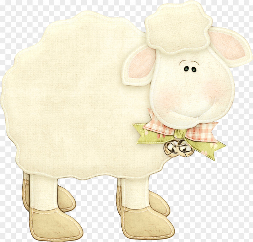 Fawn Stuffed Toy Cartoon Sheep Animal Figure Snout PNG