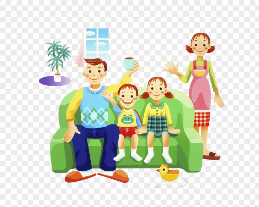 Happy Family Happiness Cartoon Clip Art PNG