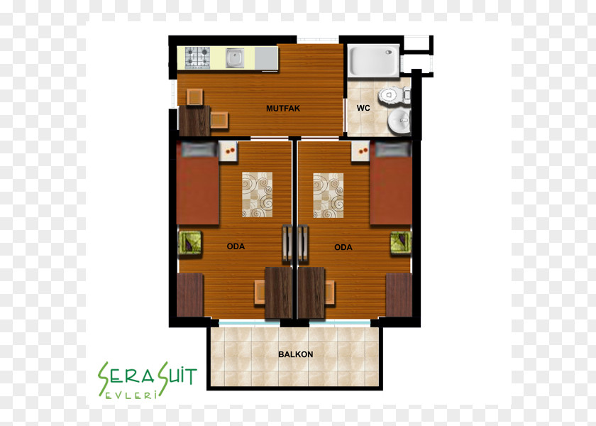 ODA Bursa Sera Suit Evleri Floor Plan Facebook Quality PNG