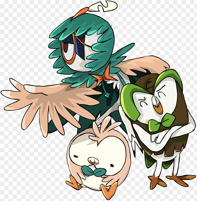 Pokémon Sun And Moon Rowlet Drawing PNG