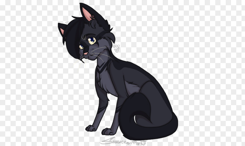 Cat Black Whiskers Cartoon PNG