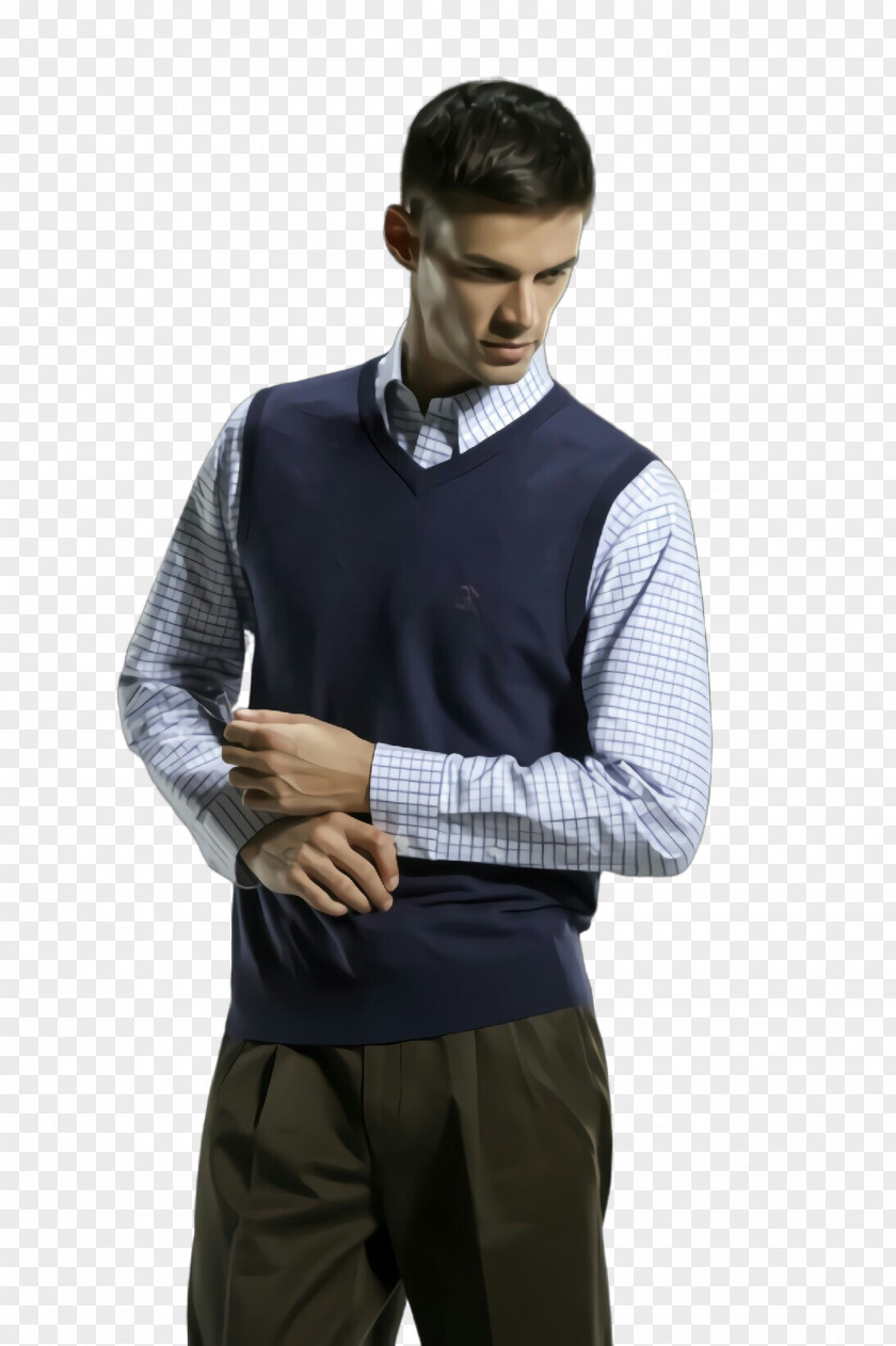 Clothing Suit Sweater Vest Collar Outerwear PNG