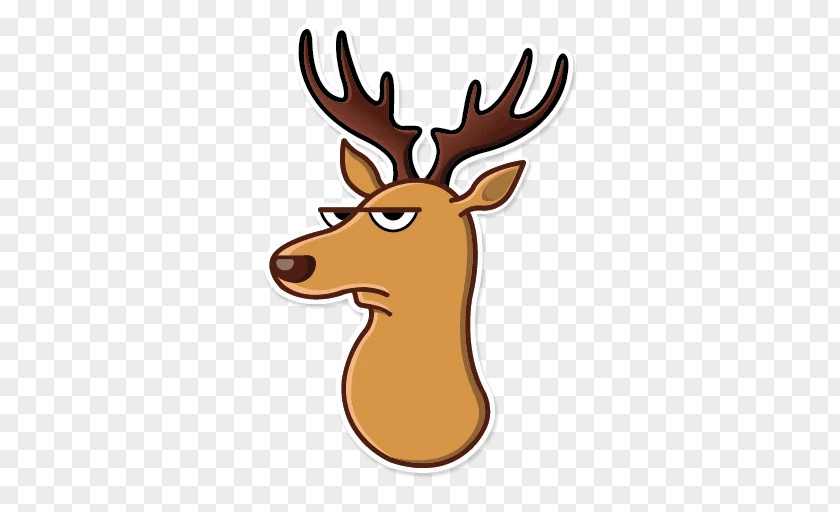 Elk Moose Sticker Telegram Antler PNG