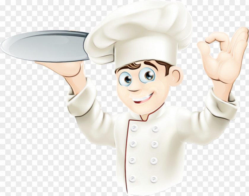 Smile Finger Cartoon Chef Cook Chef's Uniform Chief PNG