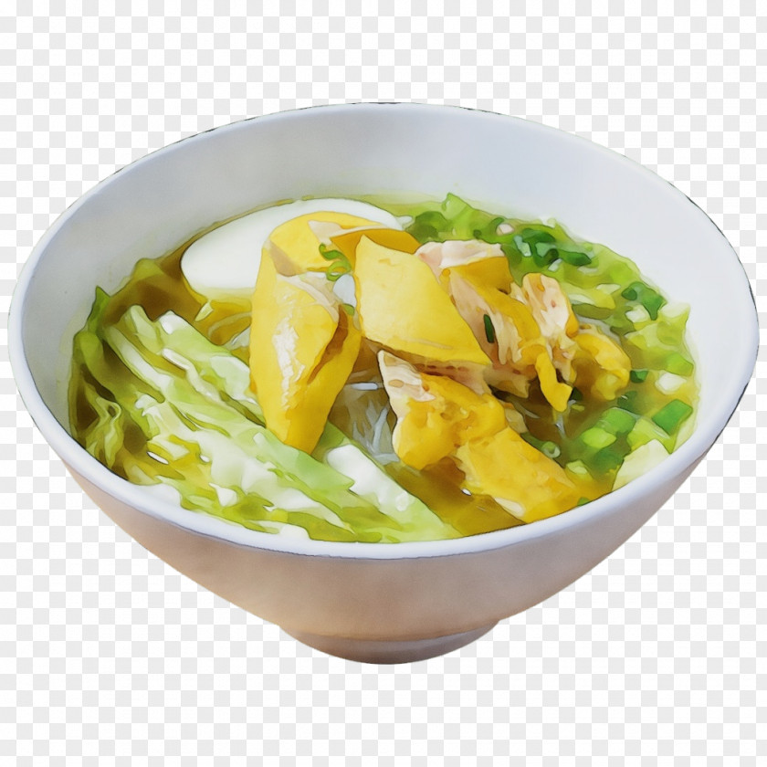 Vegetable Noodle Soup Chinese Food PNG