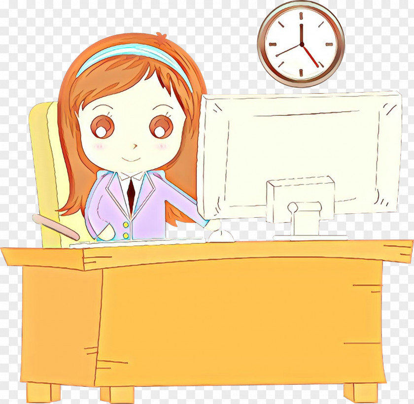 Desk Furniture Clip Art Cartoon PNG