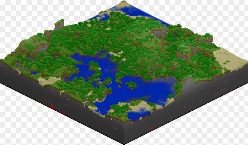 Minecraft Biome Computer Map PNG