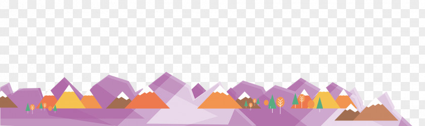 Purple Mountain Triangle Pattern PNG