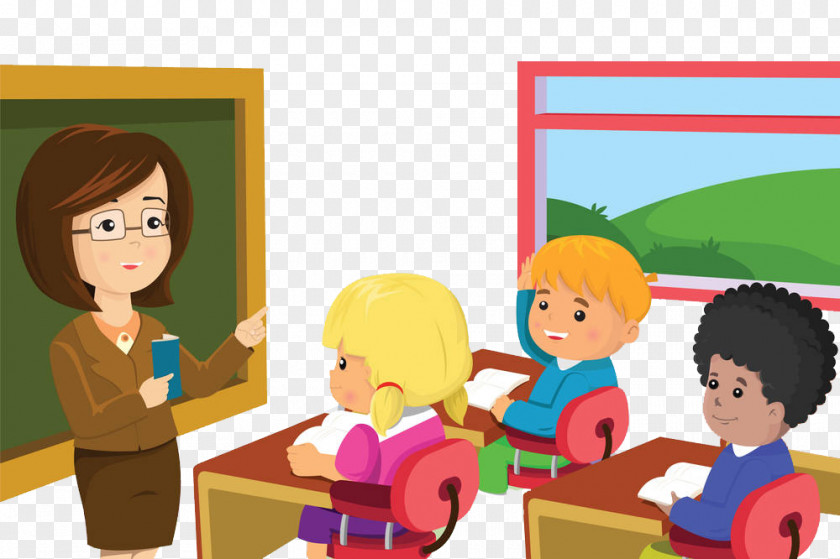 The Teacher Teaches Student Classroom Clip Art PNG