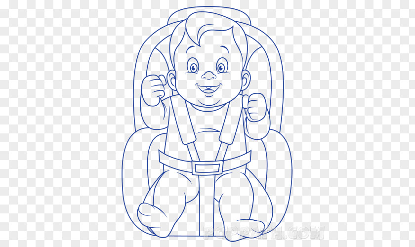 Baby Car & Toddler Seats Line Art Drawing Child PNG