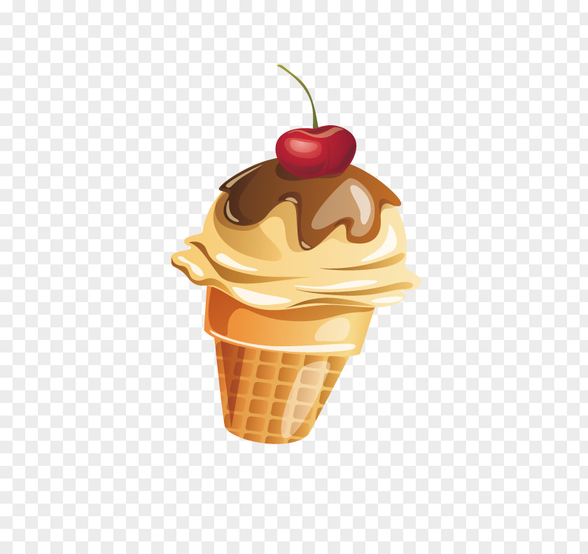 Chocolate Cones Ice Cream Sundae Cone PNG