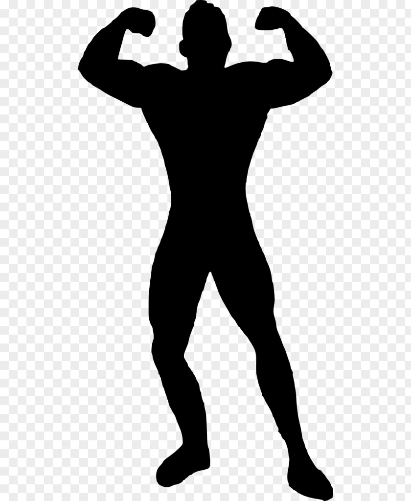 Muscle Deadpool Silhouette PNG
