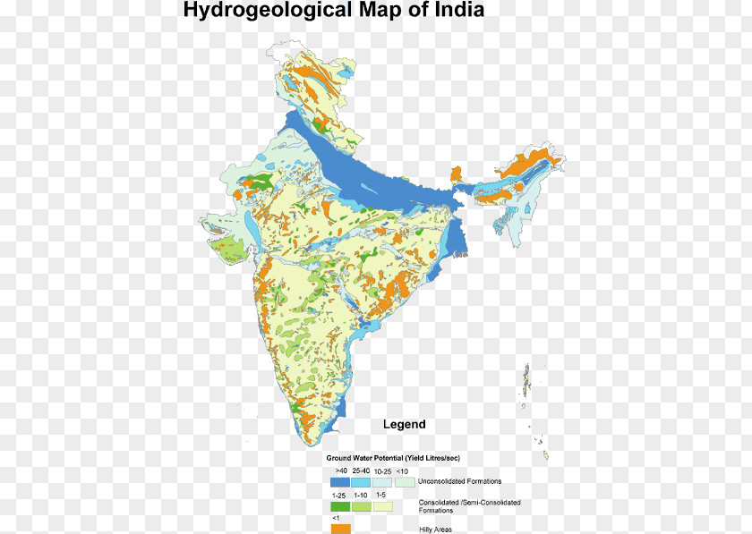 Solar Energy Resources India Groundwater Map Hydrogeology PNG