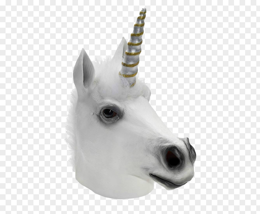 Unicorn Horse Head Mask Horn PNG