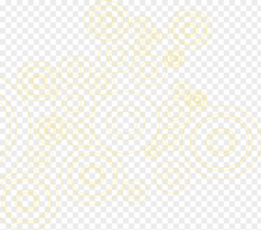 Yellow Circle Creative Pattern PNG