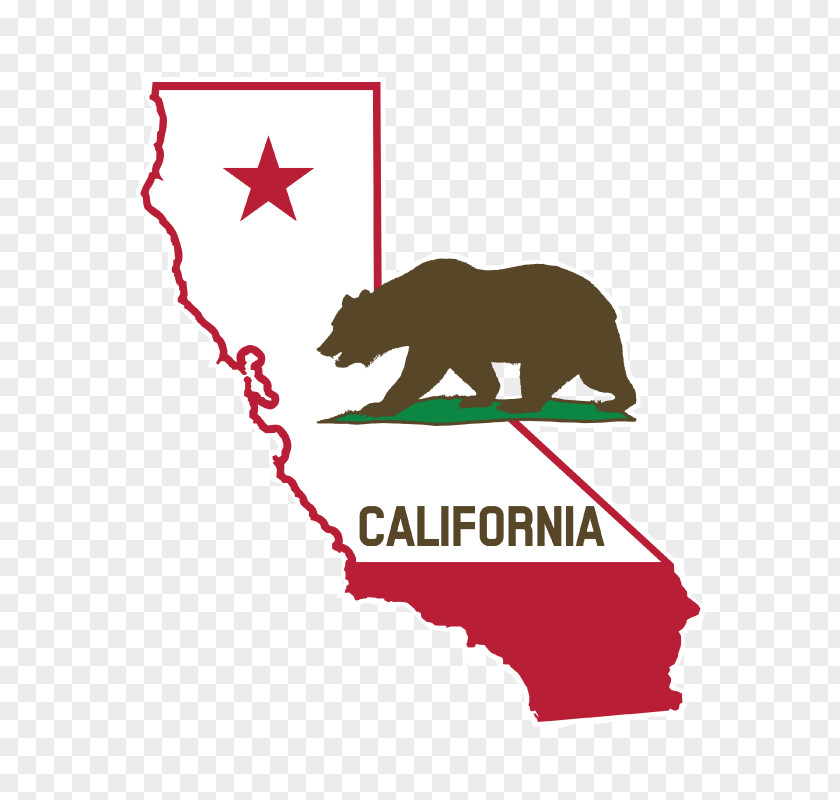 Bear Flag Of California Republic Grizzly PNG