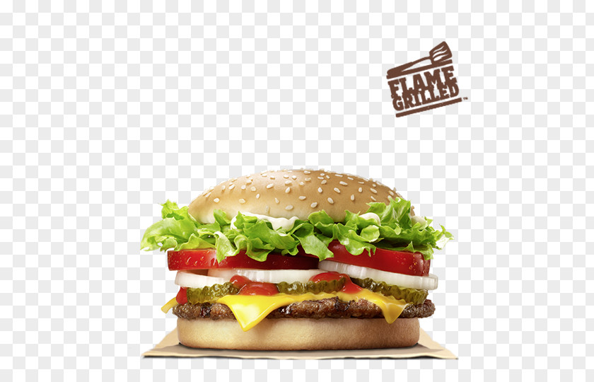 Burger King Whopper Hamburger Cheeseburger Vegetarian Cuisine Fast Food PNG