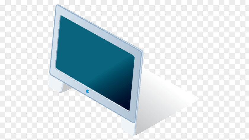 Vector White Apple Display Computer Monitor Multimedia Rectangle PNG