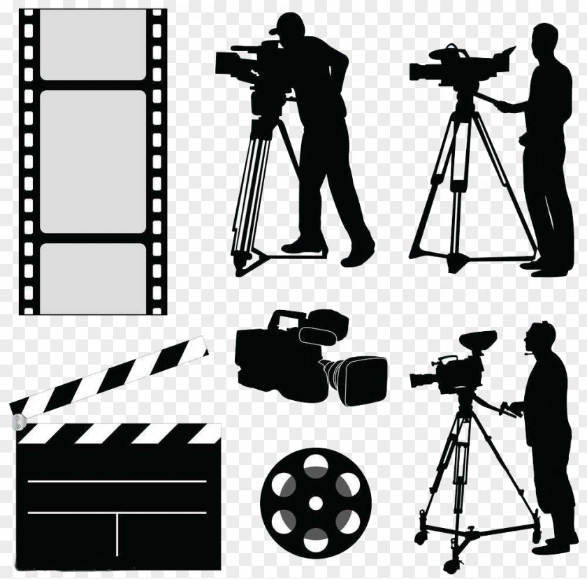 Video Equipment Silhouette Camera Operator Photography Clip Art PNG