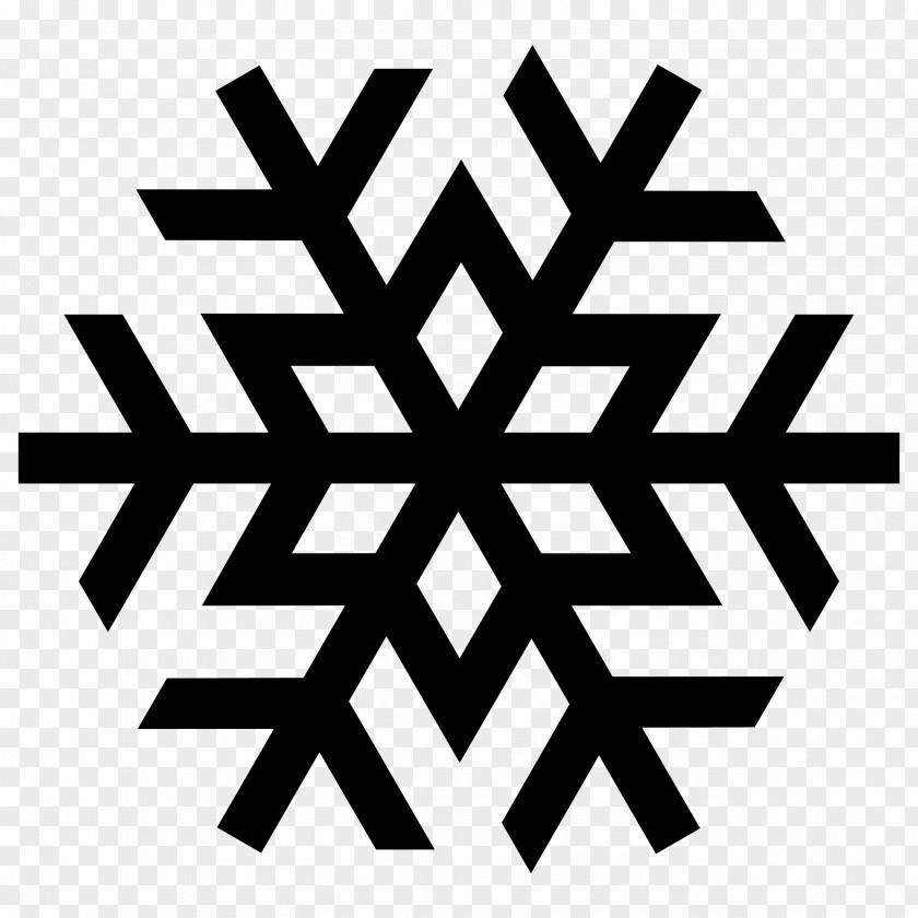 Frost Snowflake Silhouette Clip Art PNG