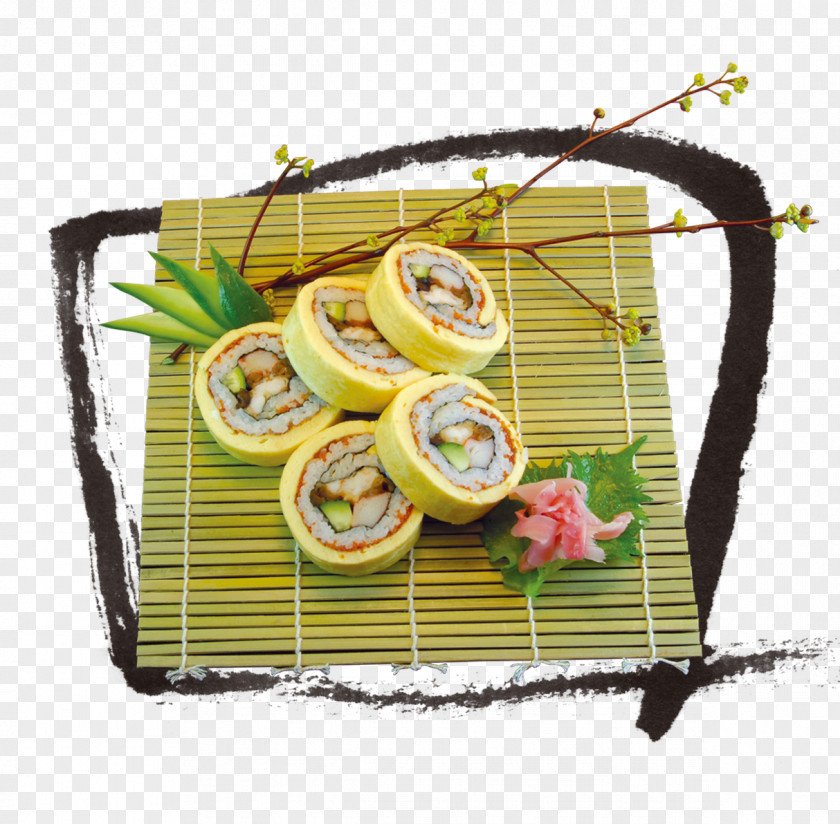 Bamboo Sushi Japanese Cuisine California Roll PNG