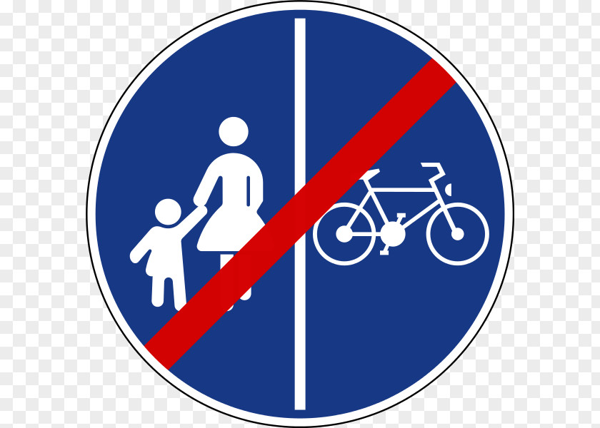 Bicycle Shared Use Path Lane Traffic Sign Road PNG