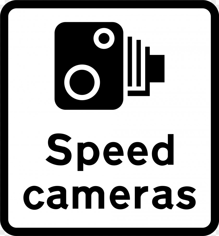 Camera Card Traffic Enforcement Sign Speed Limit Warning PNG