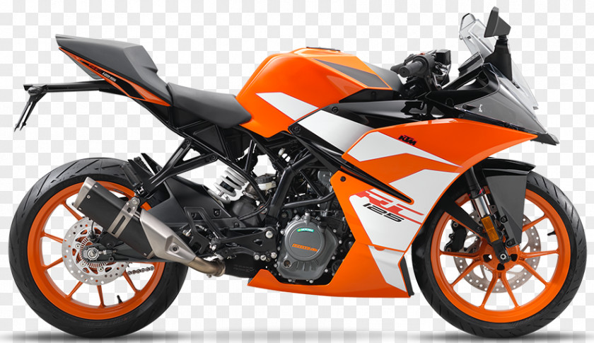 Long Design Elements KTM 125 FRR Motorcycle Sport Bike RC 390 PNG