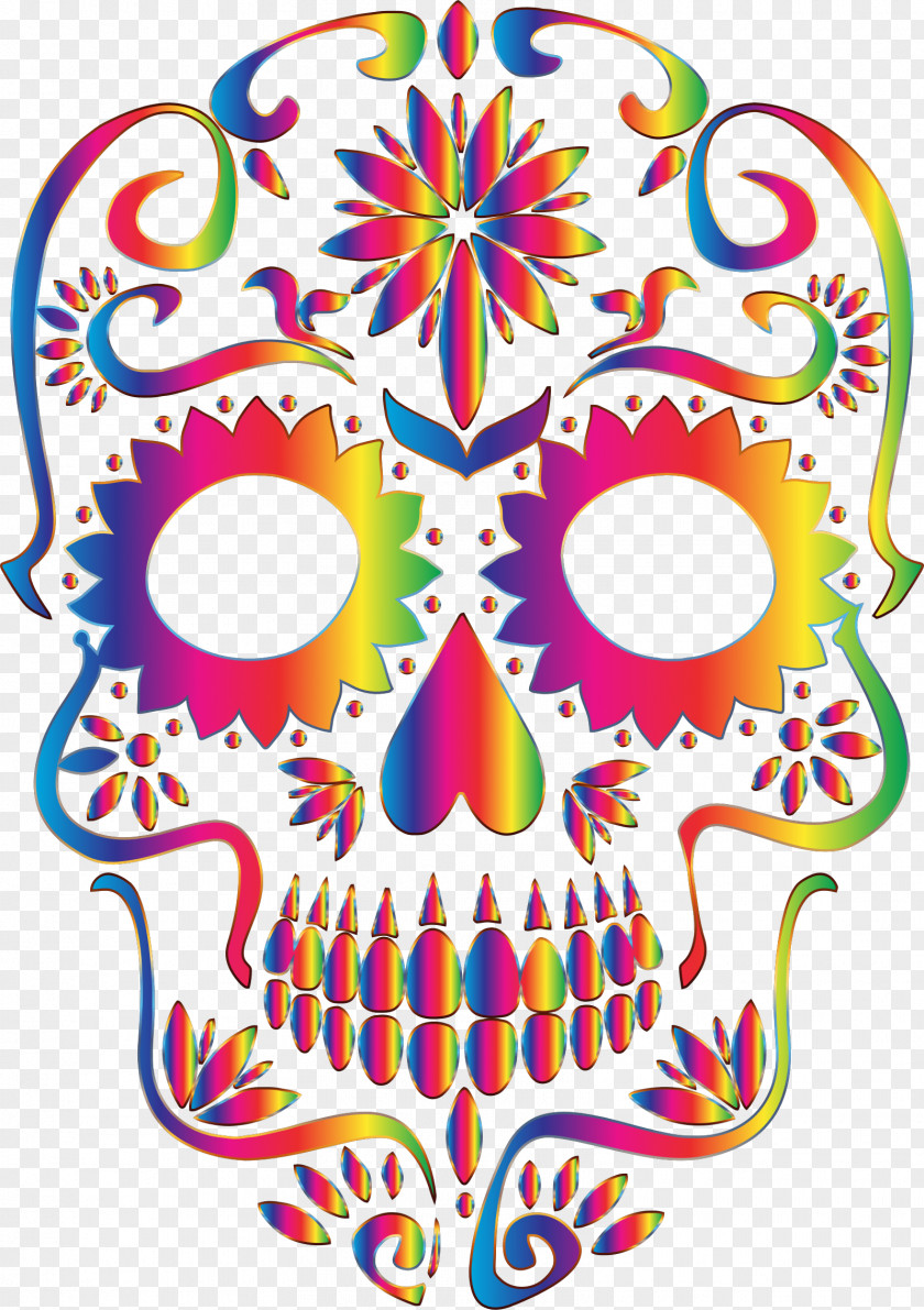 Sugar La Calavera Catrina Mexican Cuisine Day Of The Dead Skull PNG