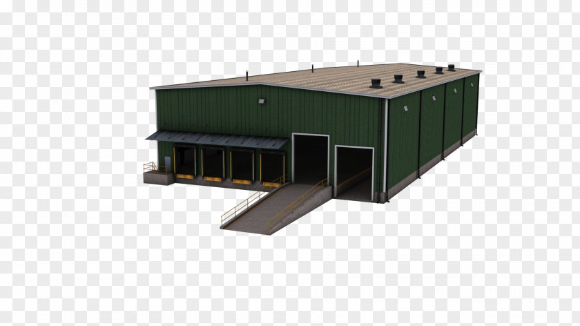 Warehouse Railing Roof Facade Product Design Machine PNG