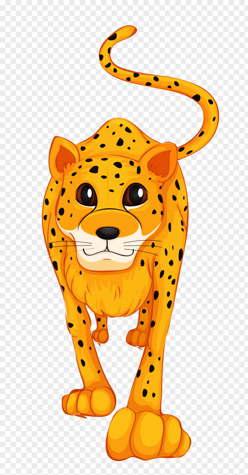 Leopard Cheetah Felidae Cartoon Illustration PNG