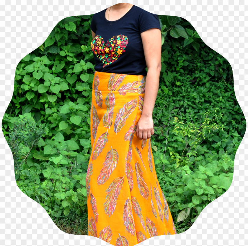 Long Skirt Chiffon Textile Sheer Fabric Pattern PNG