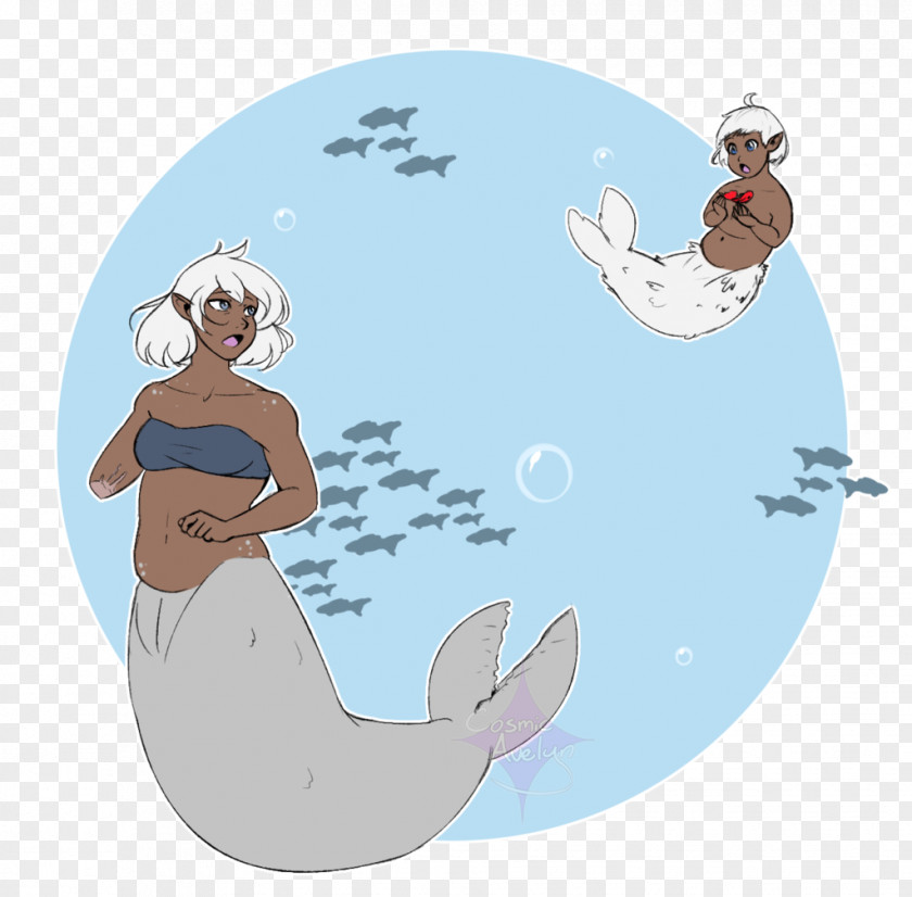 Mermaid Vertebrate Animated Cartoon PNG
